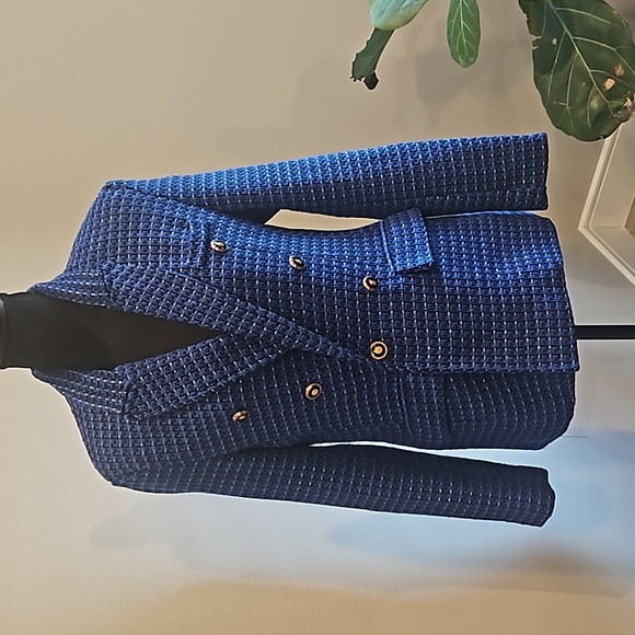 Jackets & Blazers - Womens Blue and Black Blazer Size Medium